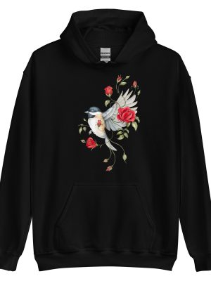 Rose Chickadee Hoodie